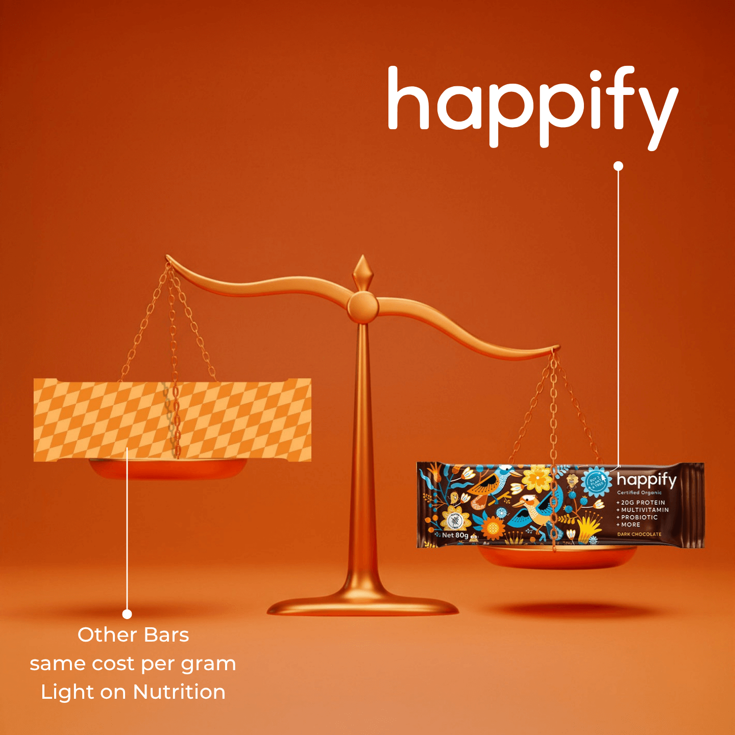 HAPPIFY BAR DARK CHOCOLATE