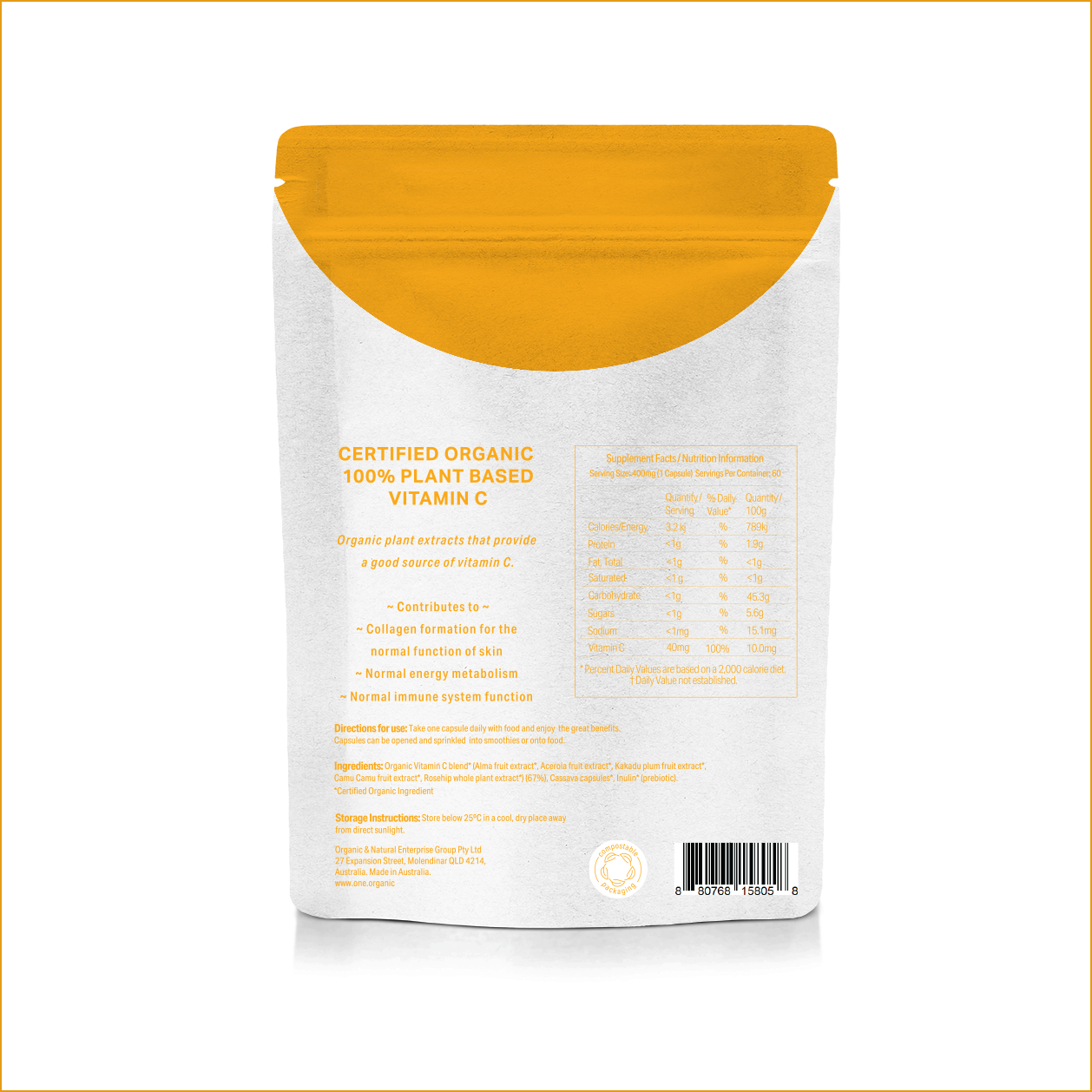 VITAMIN C Certified Organic 1