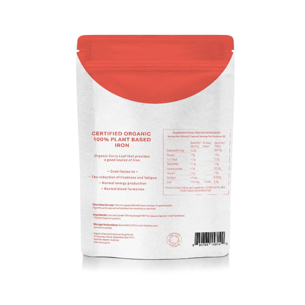 IRON Certified Organic 1