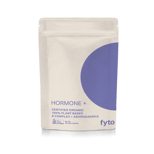 HORMONE + <br />Certified Organic <br />100% Plant formulated<br />60 capsules