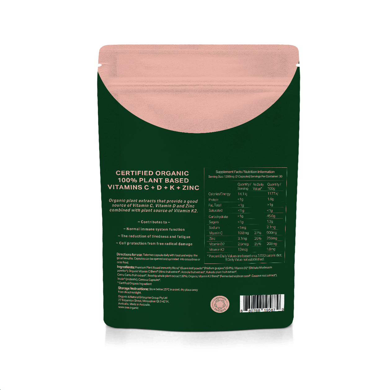 IMMUNE + Certified Organic 1