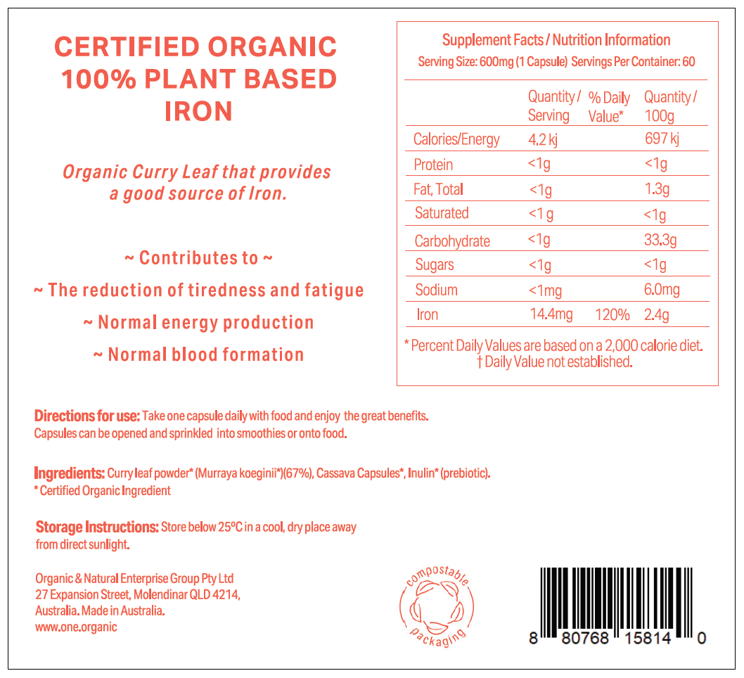 IRON Certified Organic 2