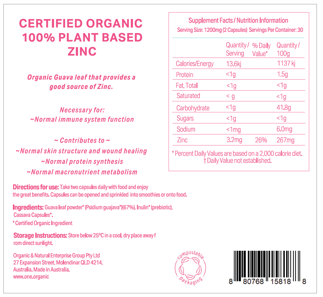 ZINC Certified Organic 2