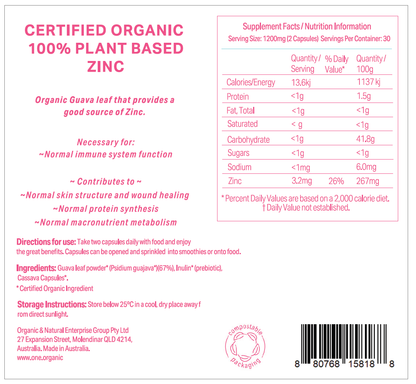 ZINC Certified Organic 2