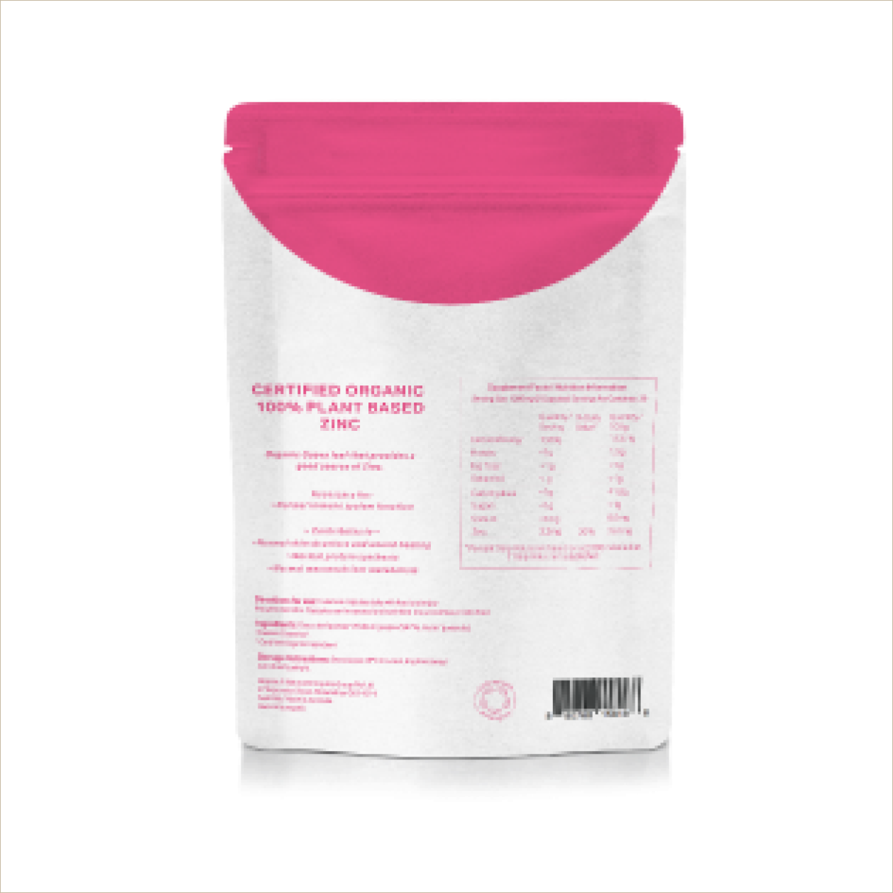 ZINC Certified Organic 1